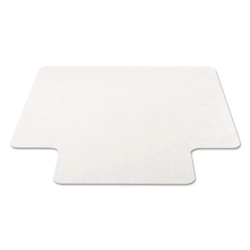 Economat Occasional Use Chair Mat, Low Pile Carpet, Flat, 36 X 48, Lipped, Clear