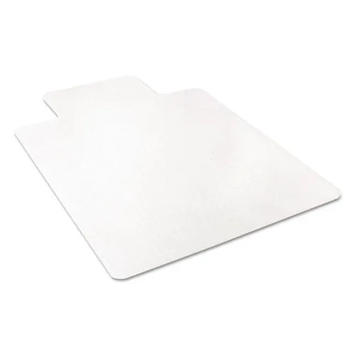 Economat Occasional Use Chair Mat, Low Pile Carpet, Flat, 36 X 48, Lipped, Clear