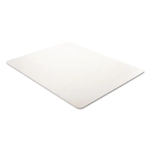 Economat Occasional Use Chair Mat, Low Pile Carpet, Flat, 46 X 60, Rectangle, Clear