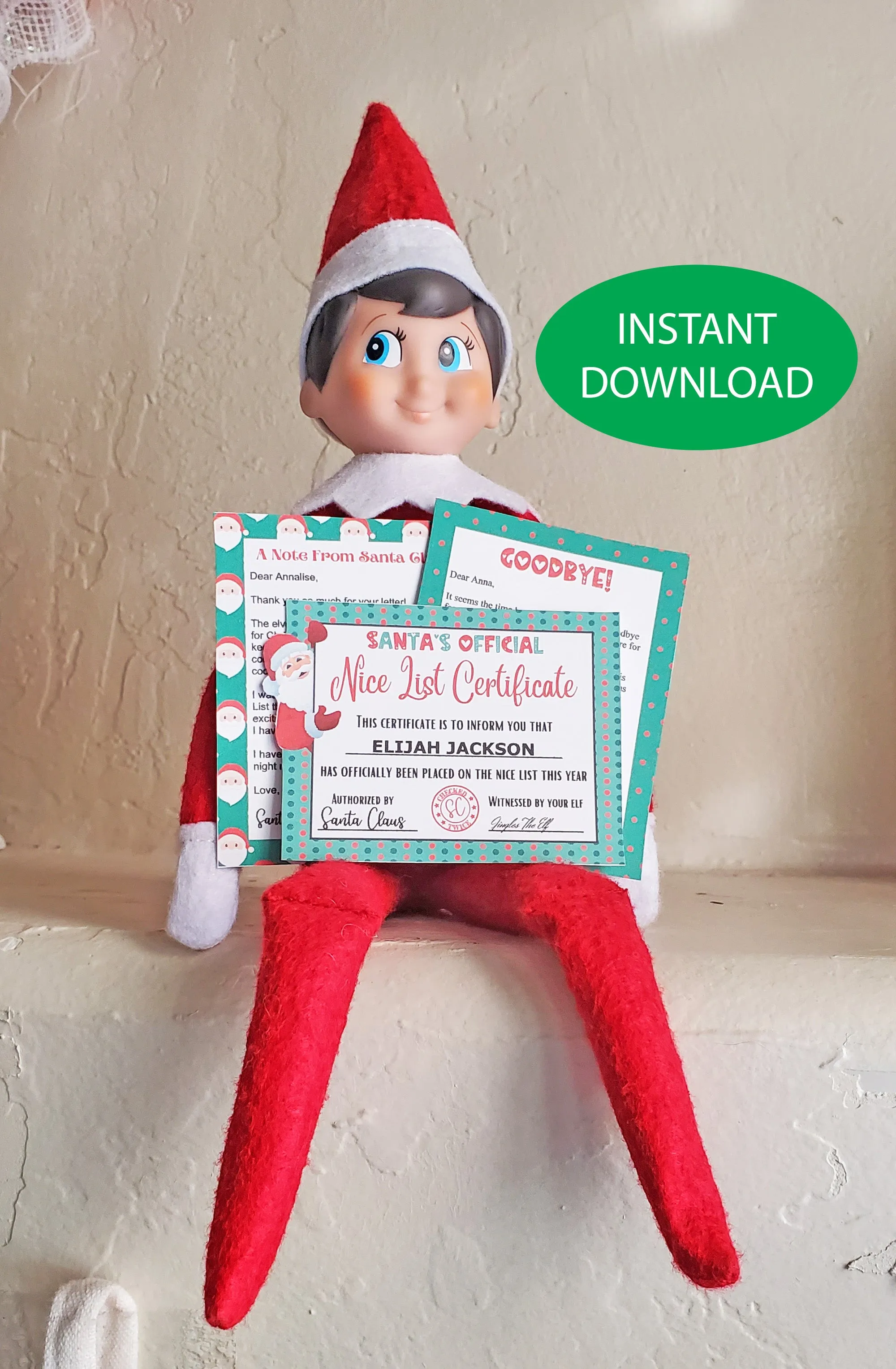 Editable Elf Letter Printable Bundle