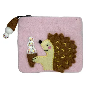 Felt Hungry Hedgehog Coinpurse Wild Woolies