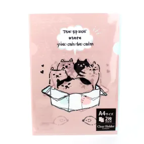 Folder (Cats*2-Types/31x22cm (2pcs))