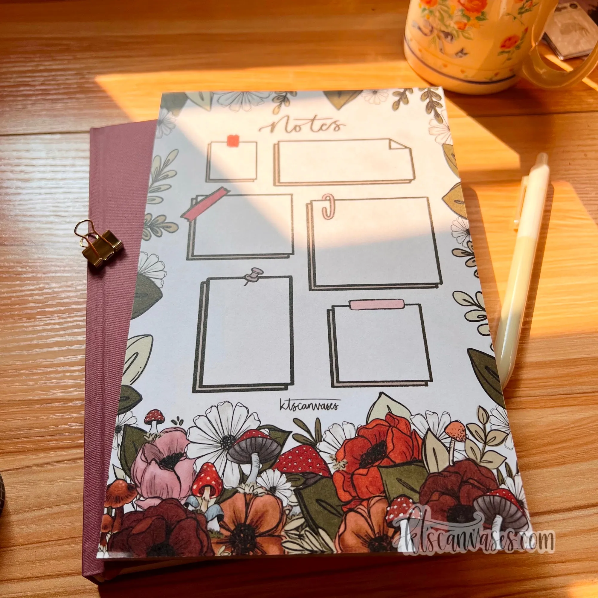 Forest Floral Notepad 50 pages (5.5 x 8.5 in.)