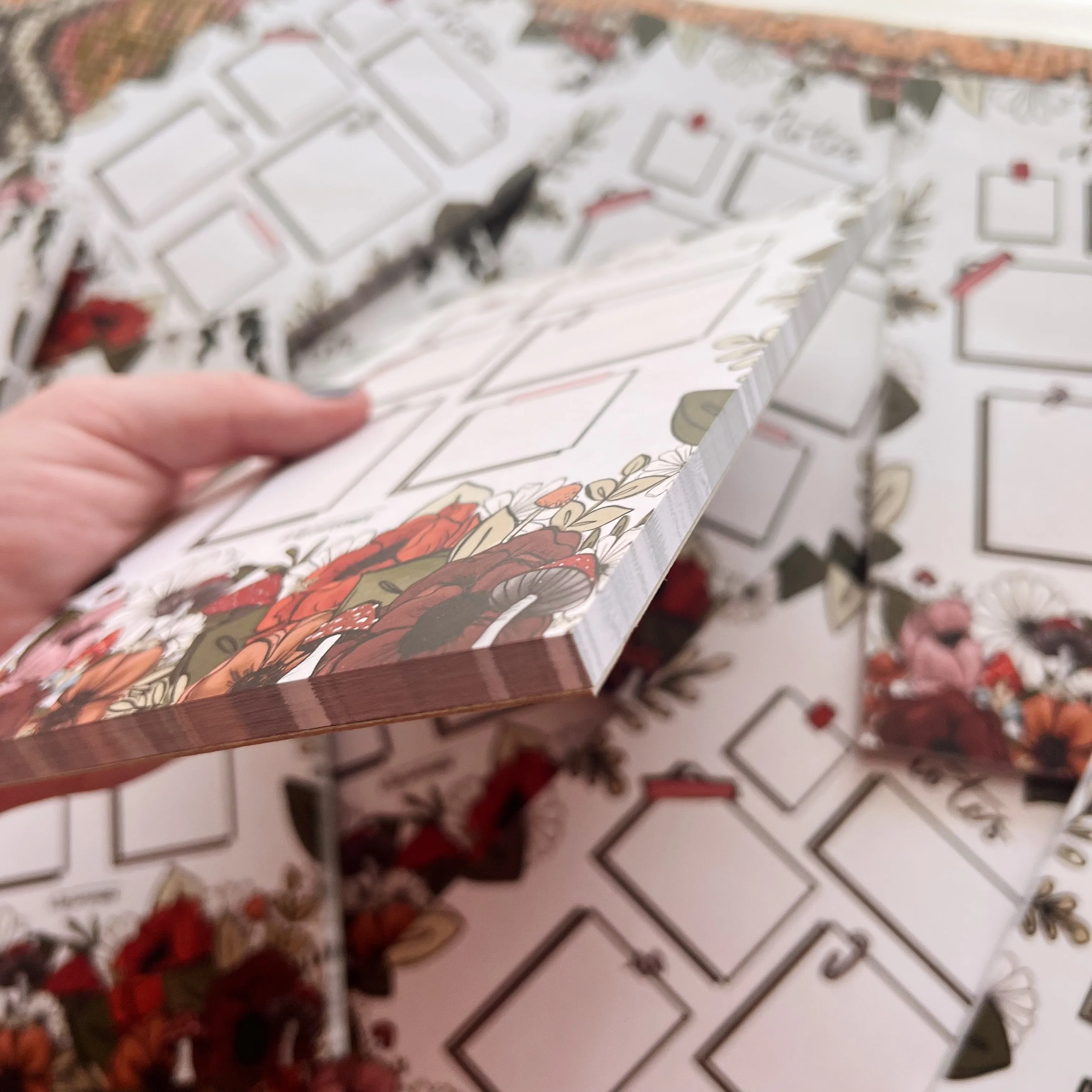 Forest Floral Notepad 50 pages (5.5 x 8.5 in.)