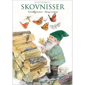 Forest Gnomes Stationery Folder with Set of 8 Note Cards