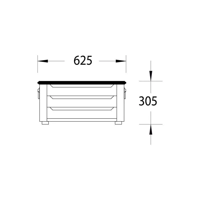 Gedore 6618130 Tool chest with 3 drawers