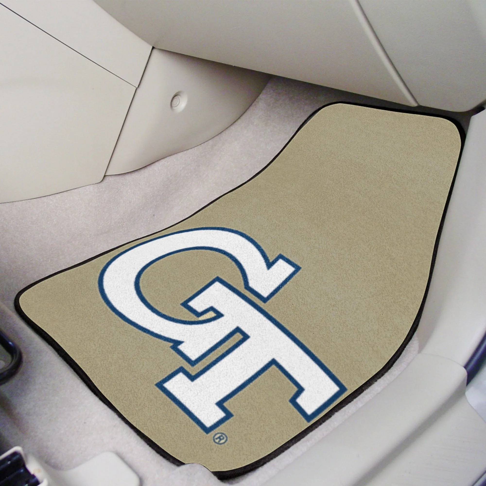 Georgia Tech Yellow Jackets Front Carpet Car Mat Set - 2 Pieces