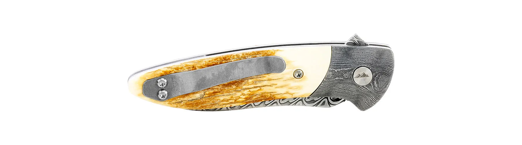 Glory Folder Semi-Custom #181 Mammoth Ivory - Damascus - Aegir Damasteel