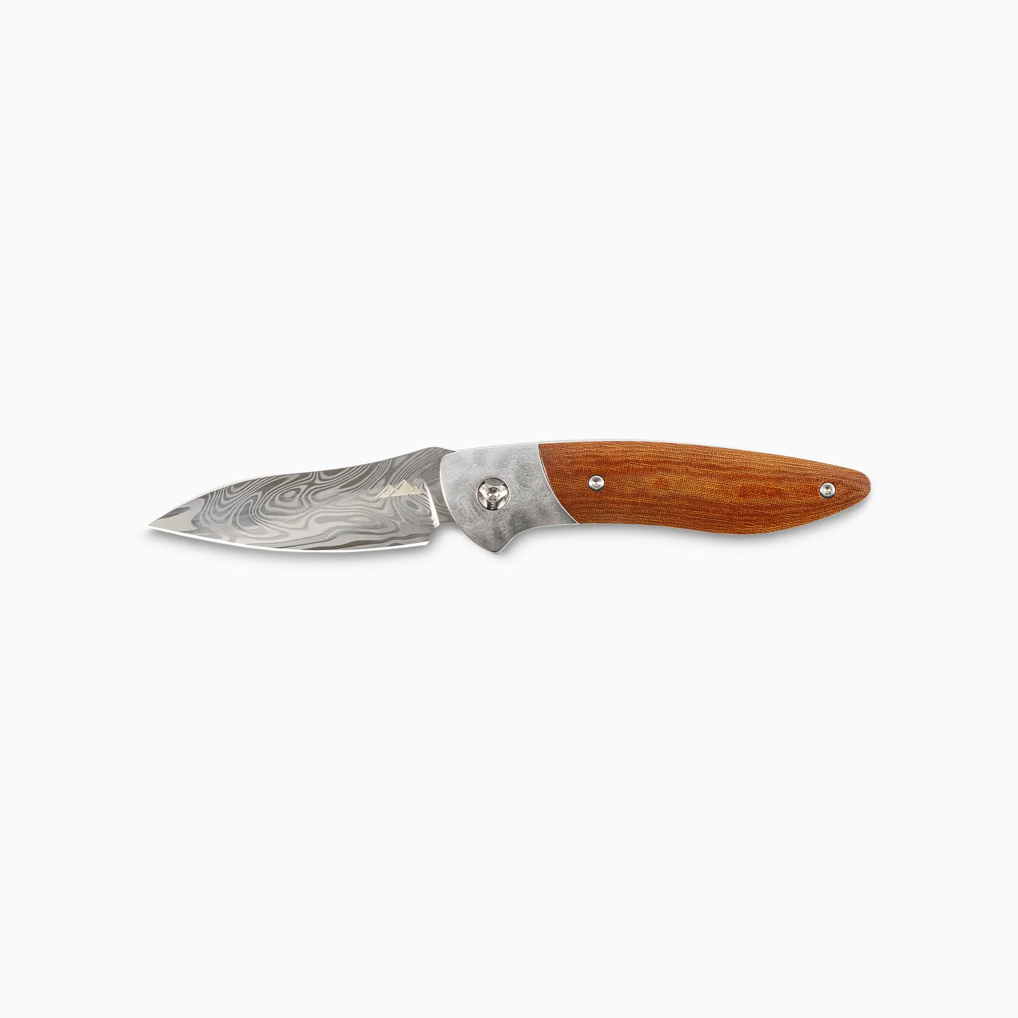 Glory Folder Semi-Custom #225 Linen Micarta - Damascus - Thor Damasteel