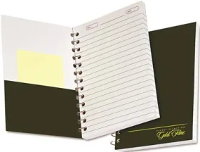 Gold Fibre Personal Notebook College/Med Rule 5 Inch  X 7 Inch  Classic Green 130 Sheets