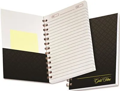 Gold Fibre Personal Notebook College/Med Rule 5 Inch  X 7 Inch  Designer Gray 130 Sheet