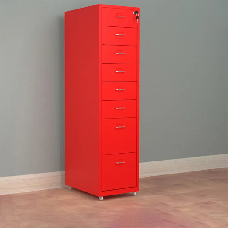 Grey Metal Office Cabinet with Lockable Drawers for Files and Storage WJG-725-15（East Coast）