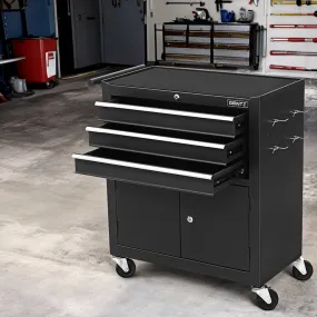 Heavy-Duty 3-Drawer Tool Box Chest with Lock, Wheels - Giantz