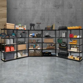 Heavy-duty 6 x Garage Shelving Units, Adjustable 750kg Capacity - Giantz