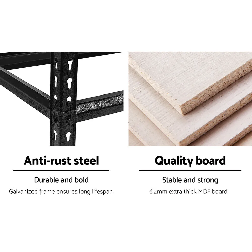 Heavy-duty 6 x Garage Shelving Units, Adjustable 750kg Capacity - Giantz