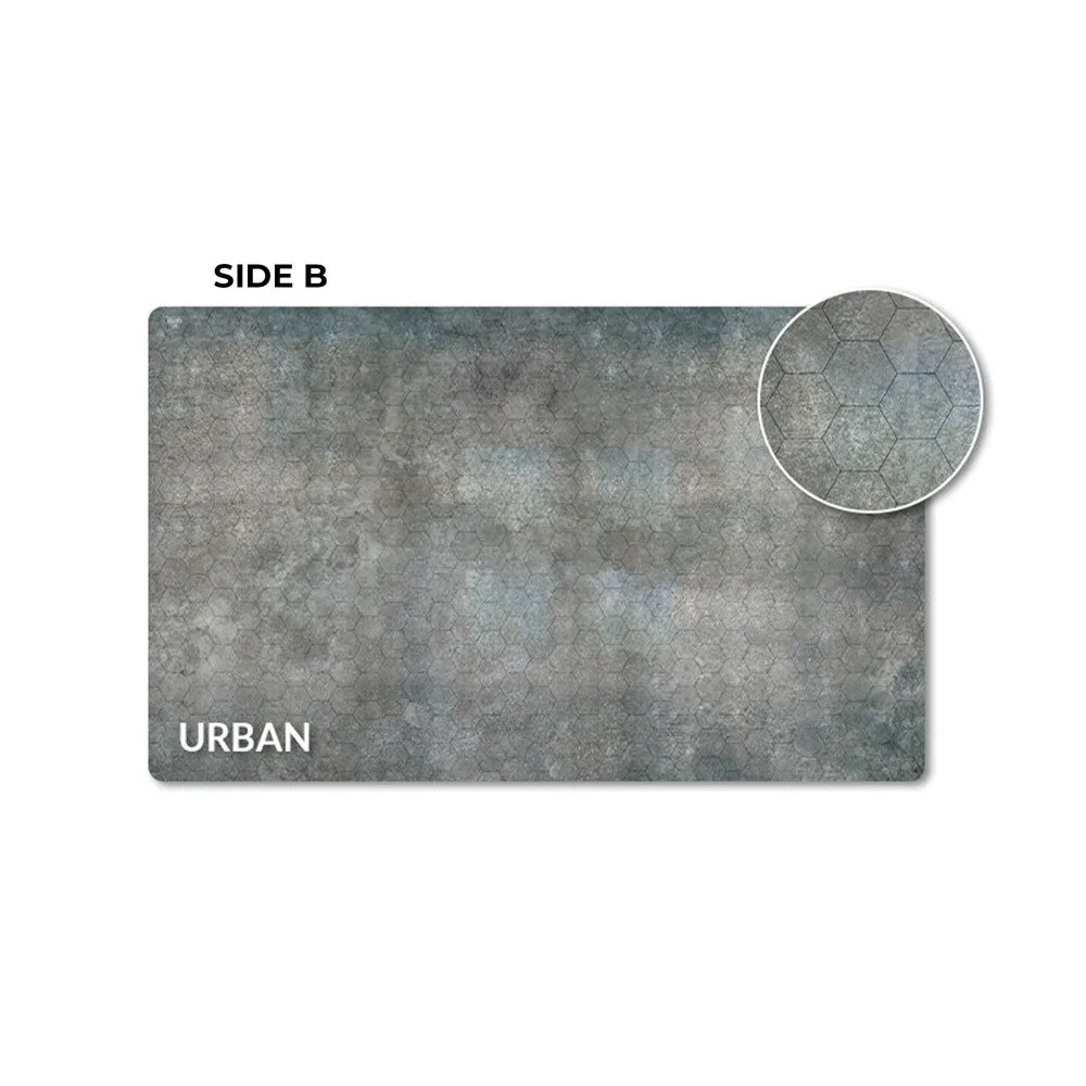 HexTech - Double Sided Game Mat (Arid/Urban)