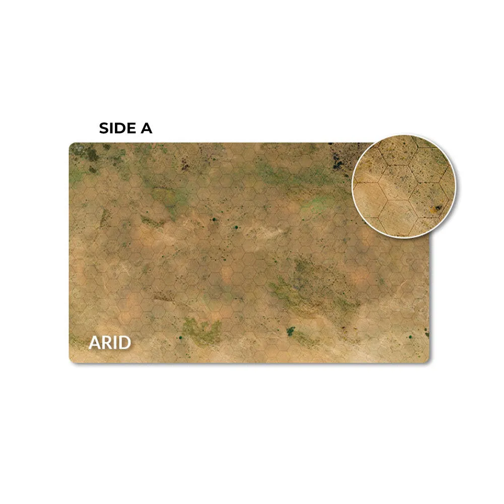 HexTech - Double Sided Game Mat (Arid/Urban)