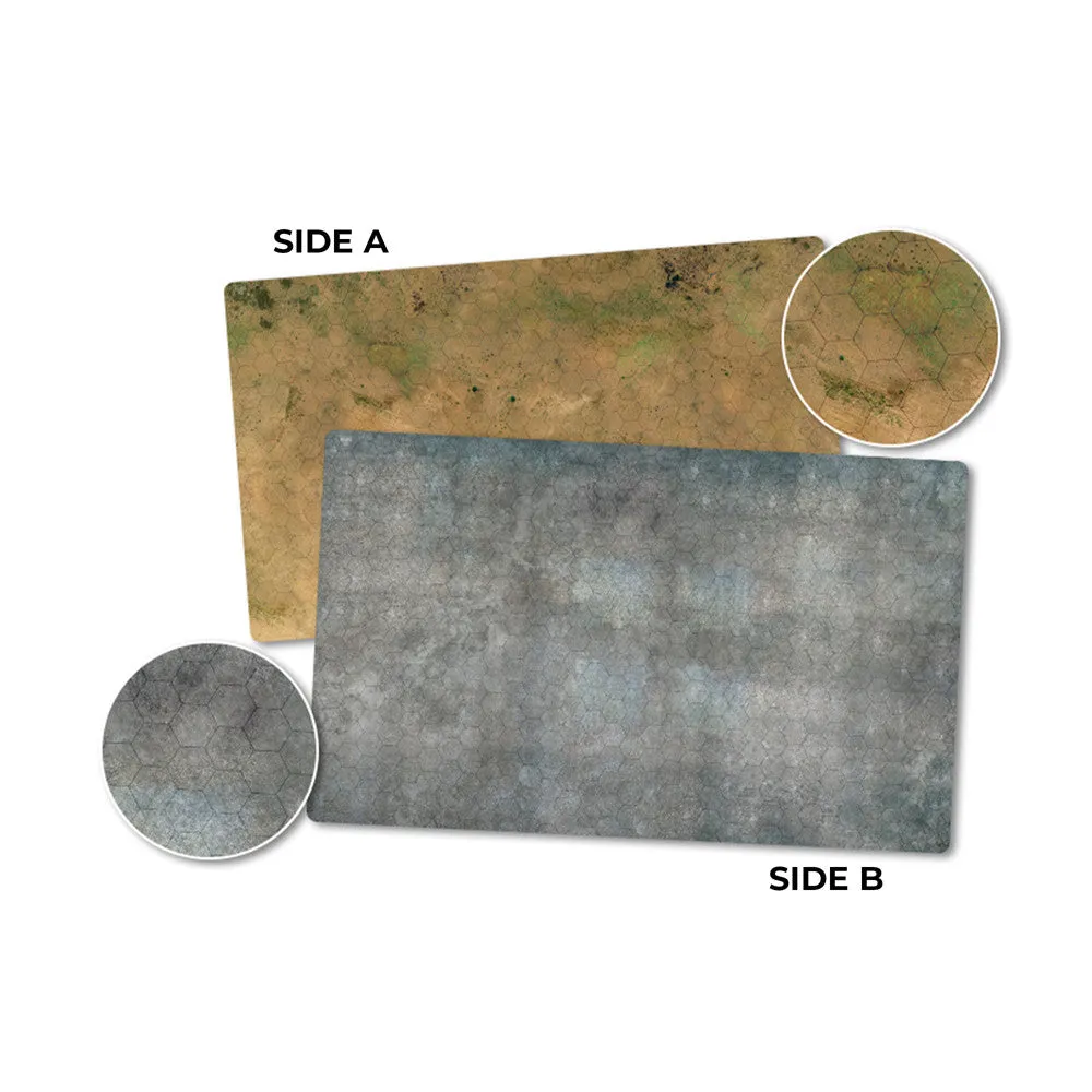HexTech - Double Sided Game Mat (Arid/Urban)