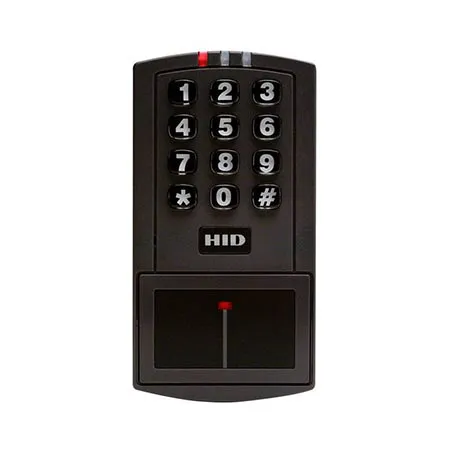 HID 4045CGNUO EntryProx Proximity Reader, Stand Alone Access Control Unit, Charcoal Gray, Red and Green LEDs