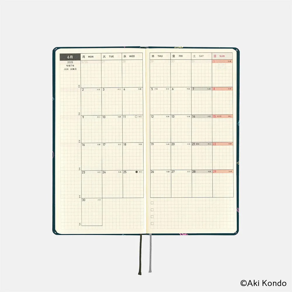 Hobonichi 2025 Weeks Hobotoridori: Sparkling Hobotoridori