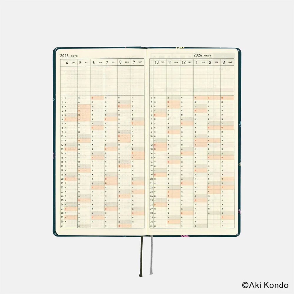 Hobonichi 2025 Weeks Hobotoridori: Sparkling Hobotoridori