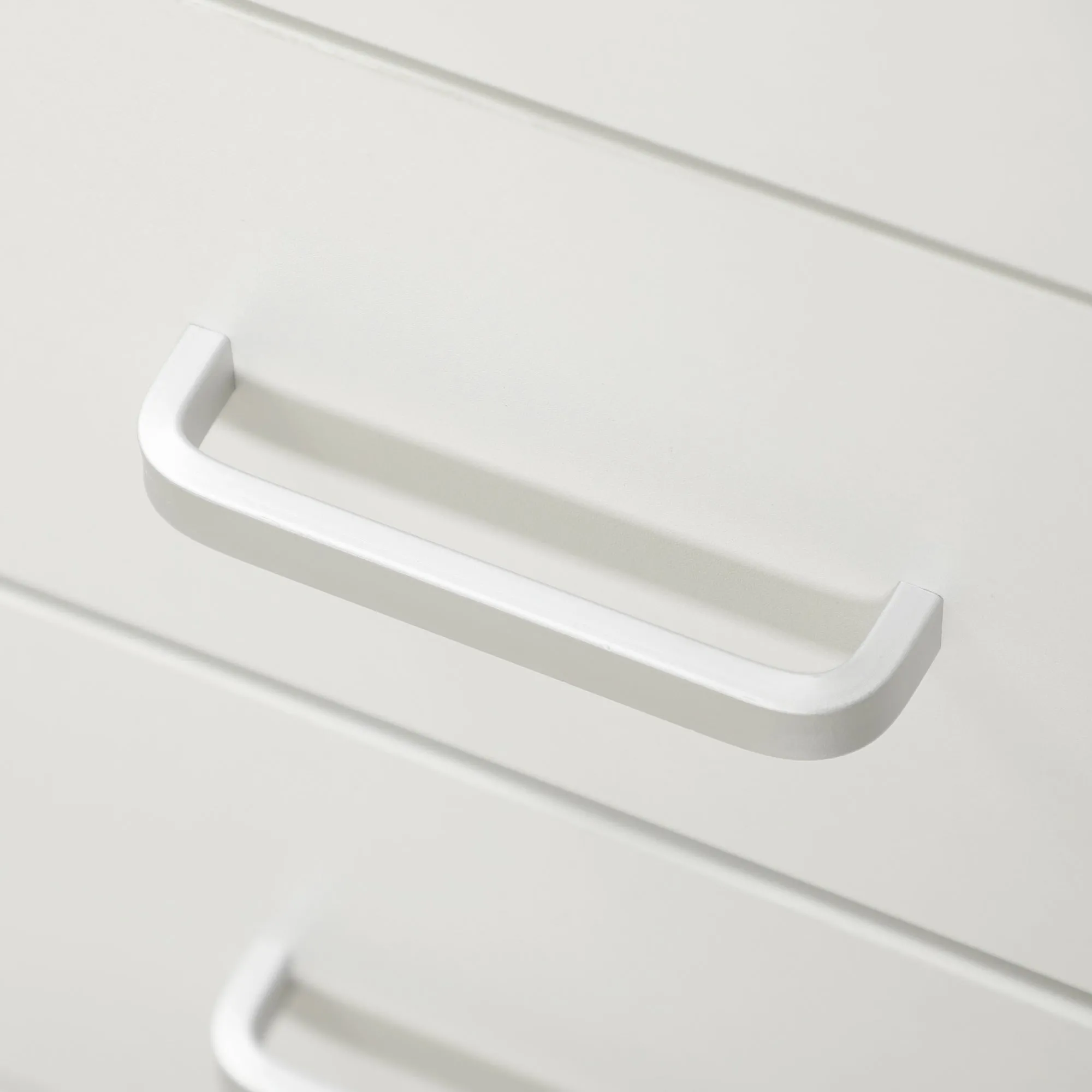 HOMCOM Computer Desk Writing Desk with Five Drawers for Home Office White