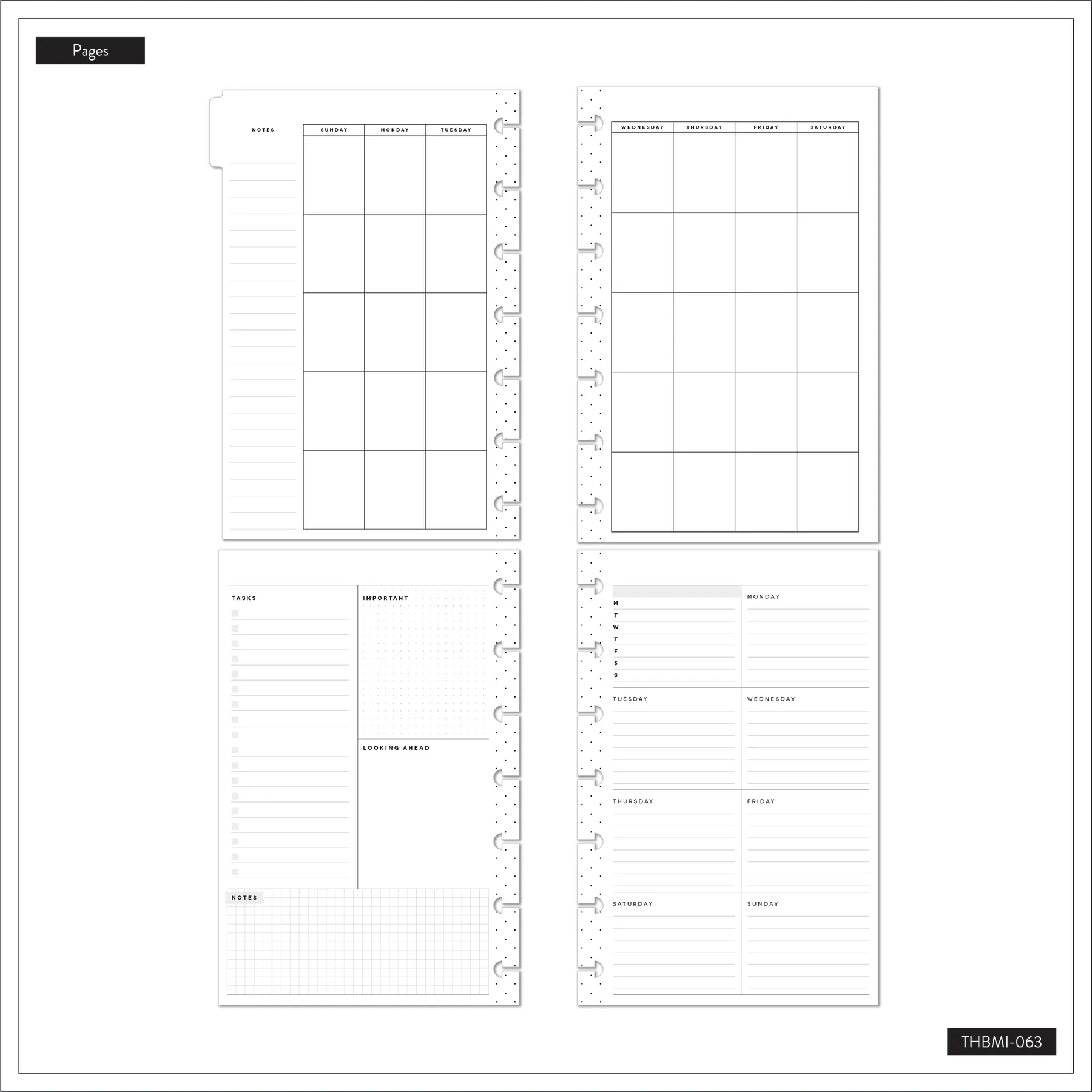 Homemade Happy - Mini On-the-Go Undated Planner Bundle
