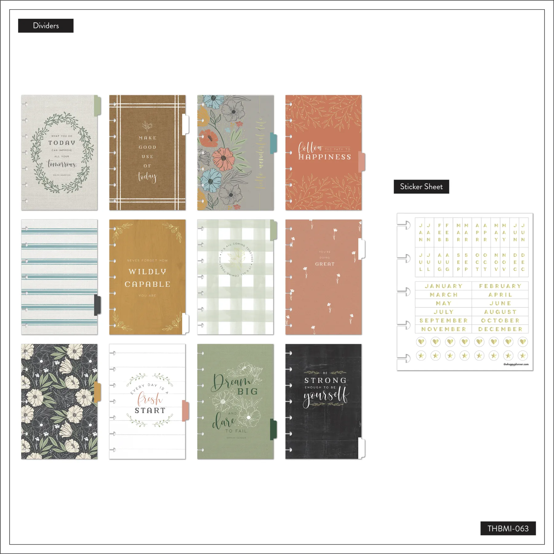 Homemade Happy - Mini On-the-Go Undated Planner Bundle