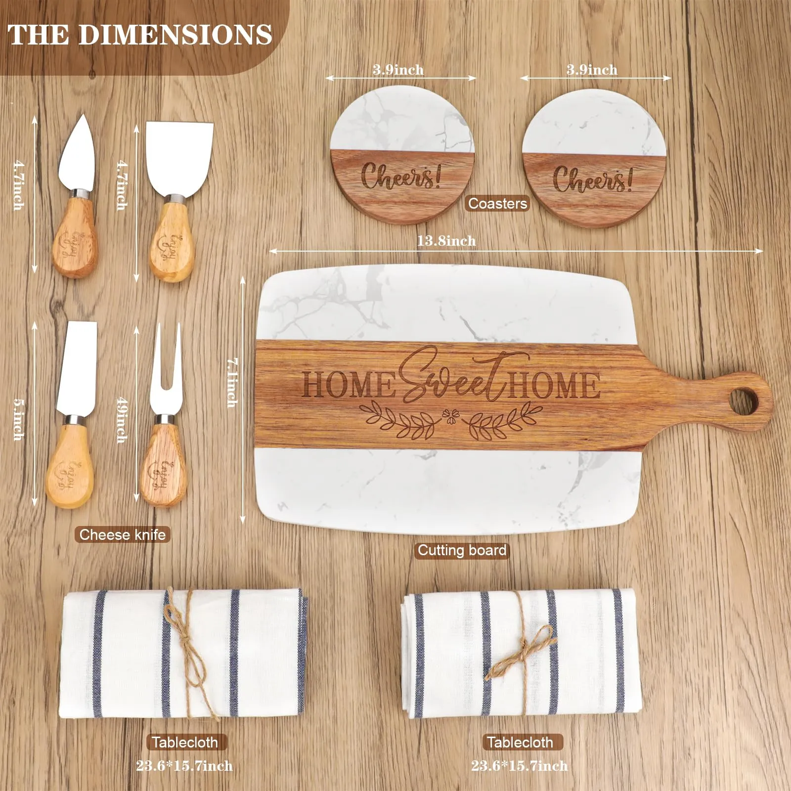 House Warming Gifts New Home,Unique Housewarming Gift Baskets for New House, New Home, Couples, Women,Gifts for New Homeowners Brown