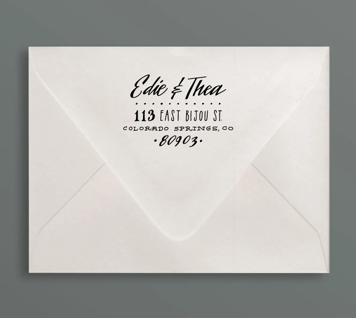 Huron Return Address Rubber Stamp