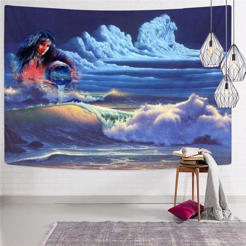 Indios Tapiz Cloud Home Tapestrys Horse Rug Wall Decor Boho decor Witchcraft New