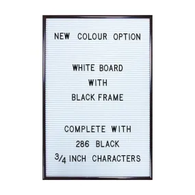 JAY PEG LETTER BOARD IN WHITE