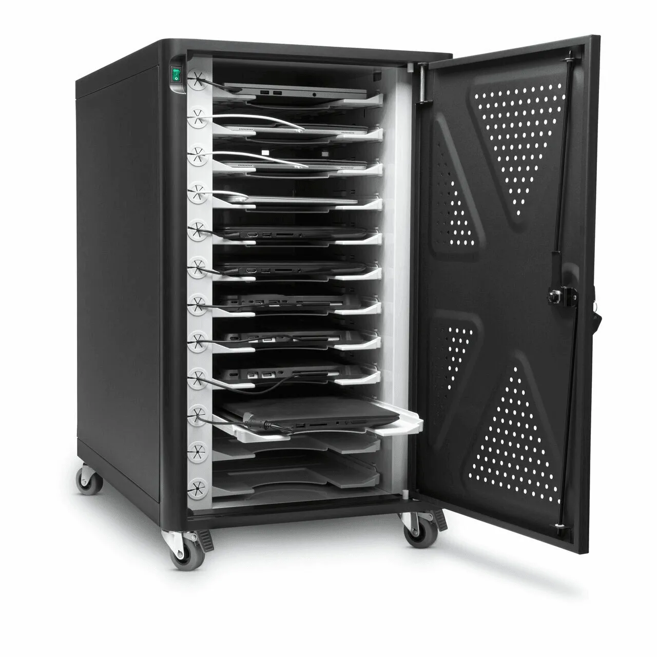 Kensington AC12 Chromebook/Laptop/iPad Charging Cabinet Trolley Secure