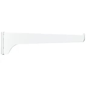 Knape & Vogt 180 Series 12 In. White Steel Regular-Duty Single-Slot Shelf Bracket