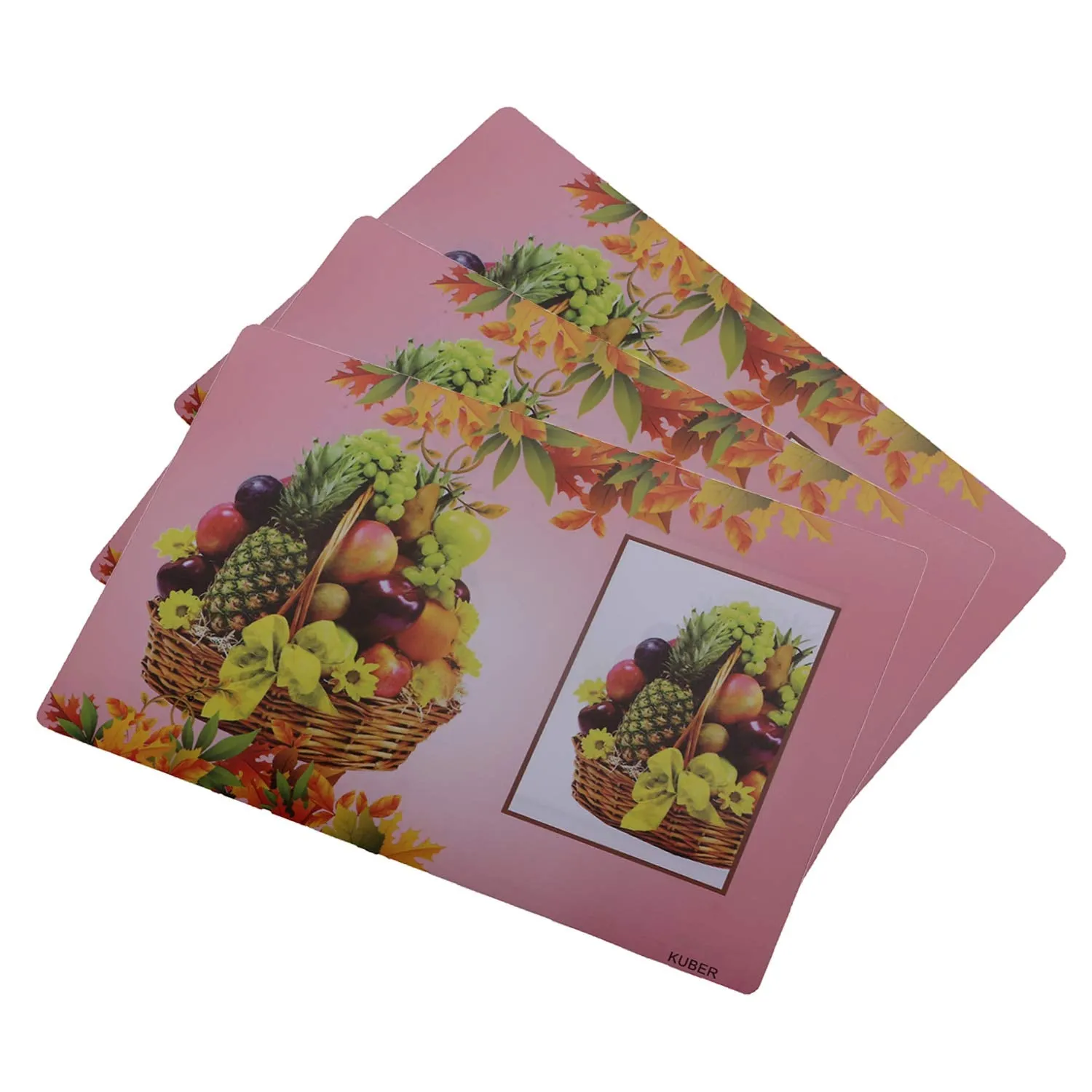 Kuber Industries Refrigerator Drawer Mats (Pink, PVC, Standard) (CTKTC08572)