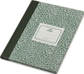 Lab Notebook' Wide Rule' 7-7/8 X 10-1/8' White' 96 Sheets/Pad
