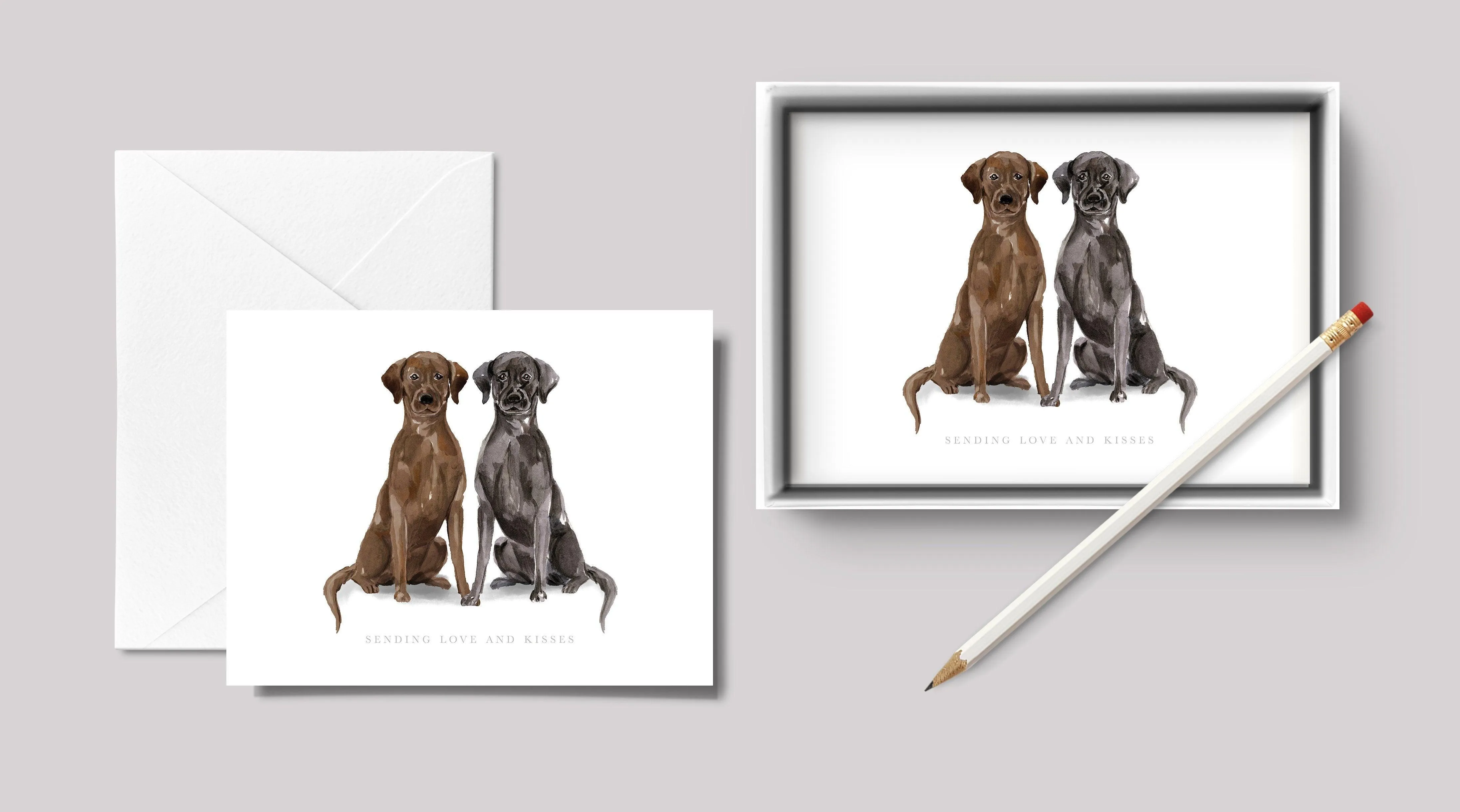 Labrador Kisses / Notecard Set
