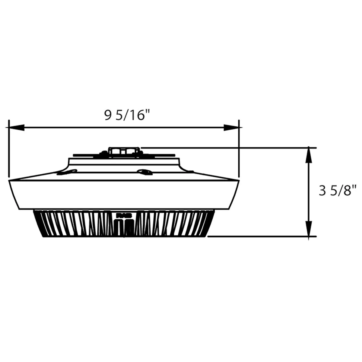 LED Parking Garage Light, 6000 Lumens, 20/30/40 Watts, 30K/40K/50K, 120-277V, Bronze Finish