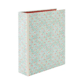 Lever Arch Folder Batik Dots Coral/Aqua
