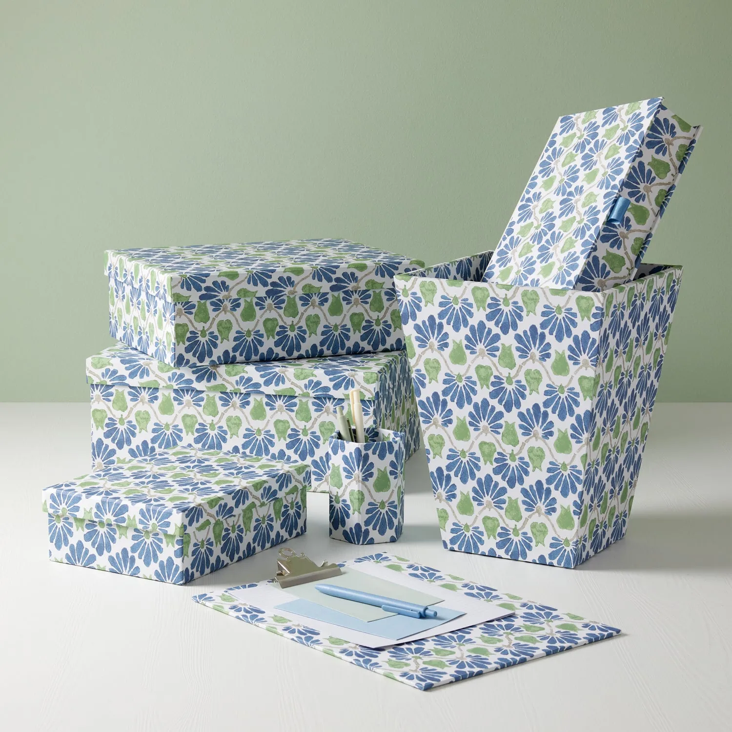 Lever Arch Folder Ginko Tulip Blue/Green