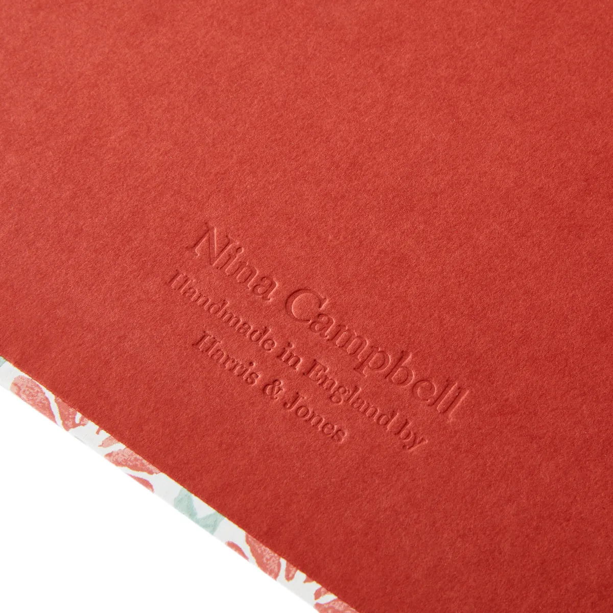 Lever Arch Folder Ginko Tulips Coral/Aqua