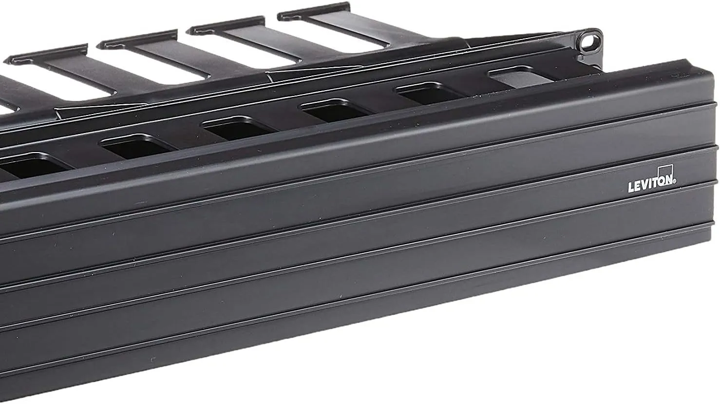 Leviton 492RU HFR Horizontal Cable Management 2RU 3 inch by 3 inch Front and 2 inch by 4 inch Rear
