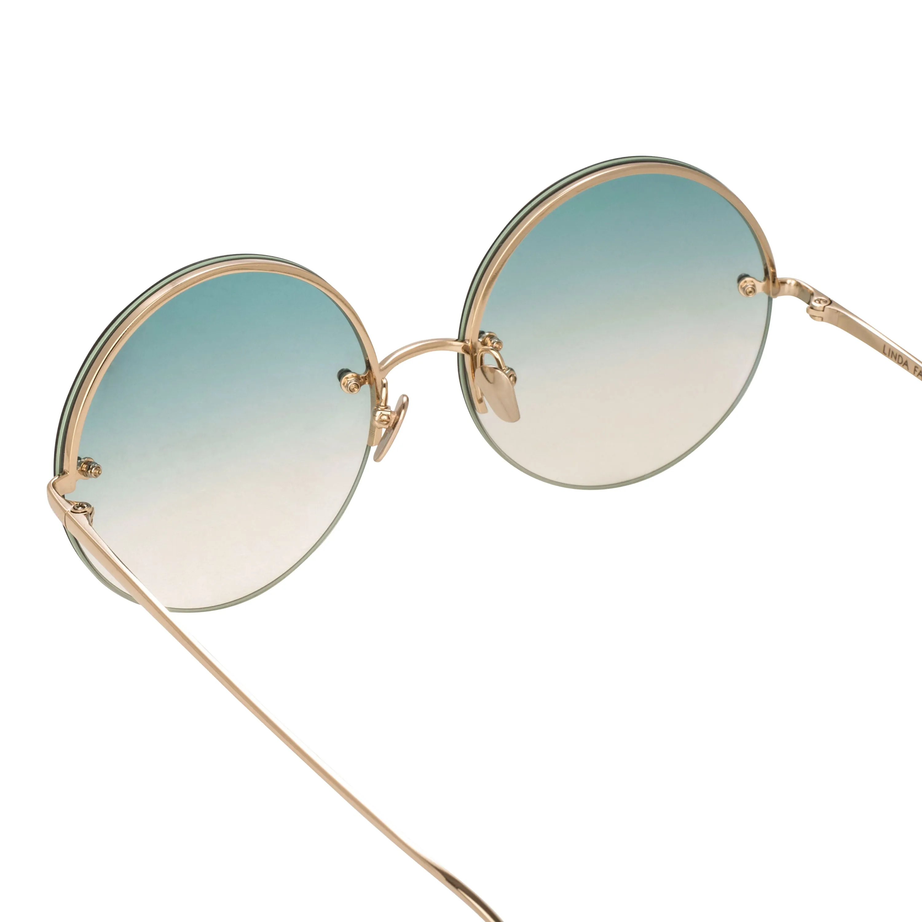 Linda Farrow 565 C10 Round Sunglasses