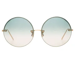 Linda Farrow 565 C10 Round Sunglasses
