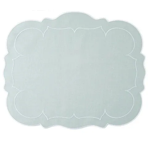 Linho Placemats Scalloped Rectangular Set of 4