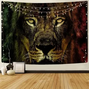 Lion Tapestry Animal Tapestries Anime Tenture Mandala Ferocious Wall Tapestry Harajuku Home Tapestrys