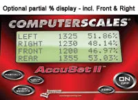 Longacre Computerscales AccuSet II Basic System