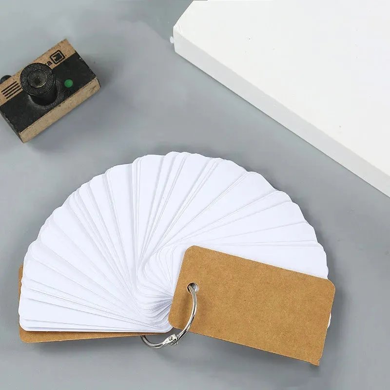 Loose-Leaf Blank Index Cards