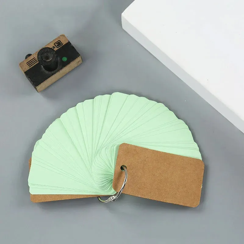 Loose-Leaf Blank Index Cards