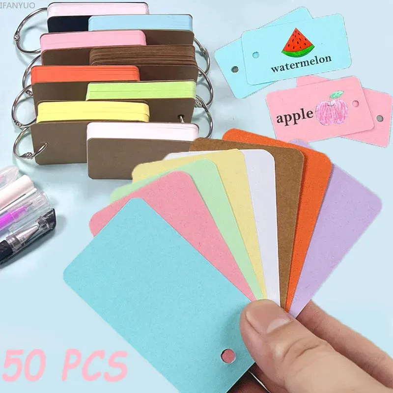 Loose-Leaf Blank Index Cards